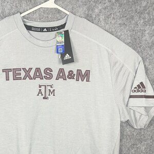 NEW Adidas Texas A&M Aggies Climalite Training Shirt Maroon Men's X-Large